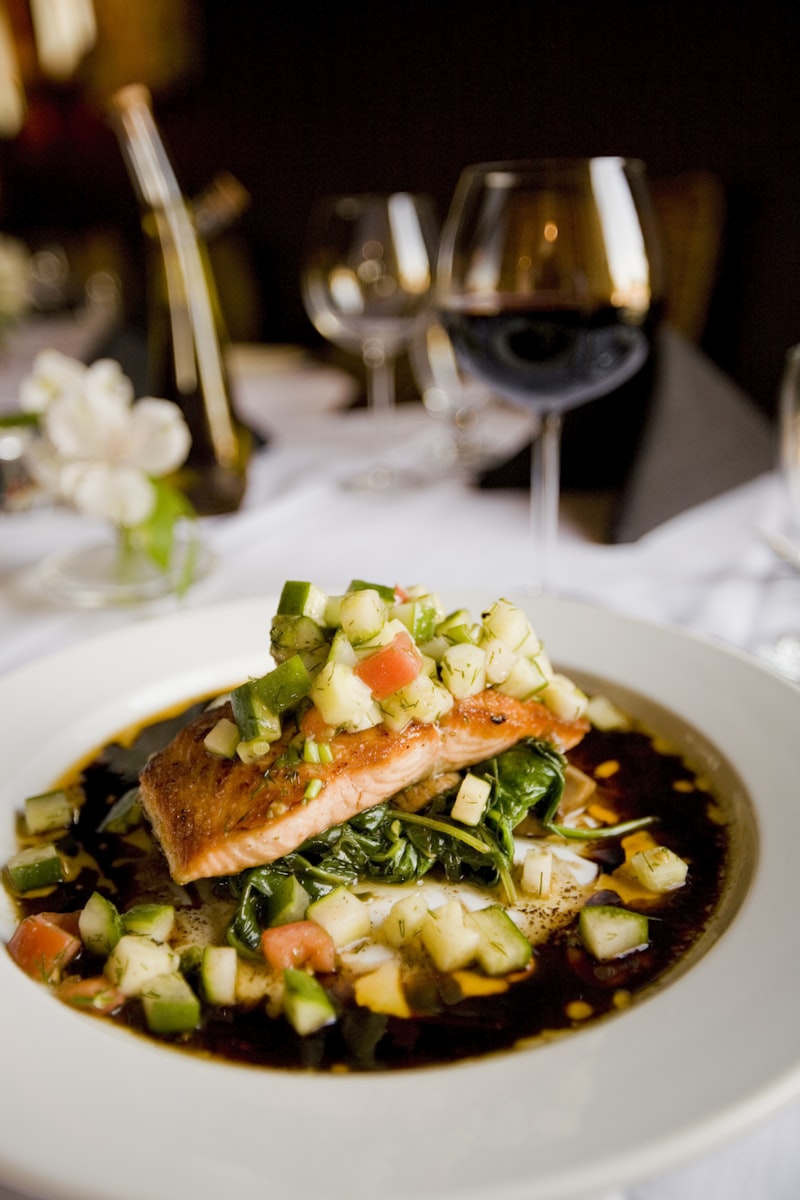 Baked salmon