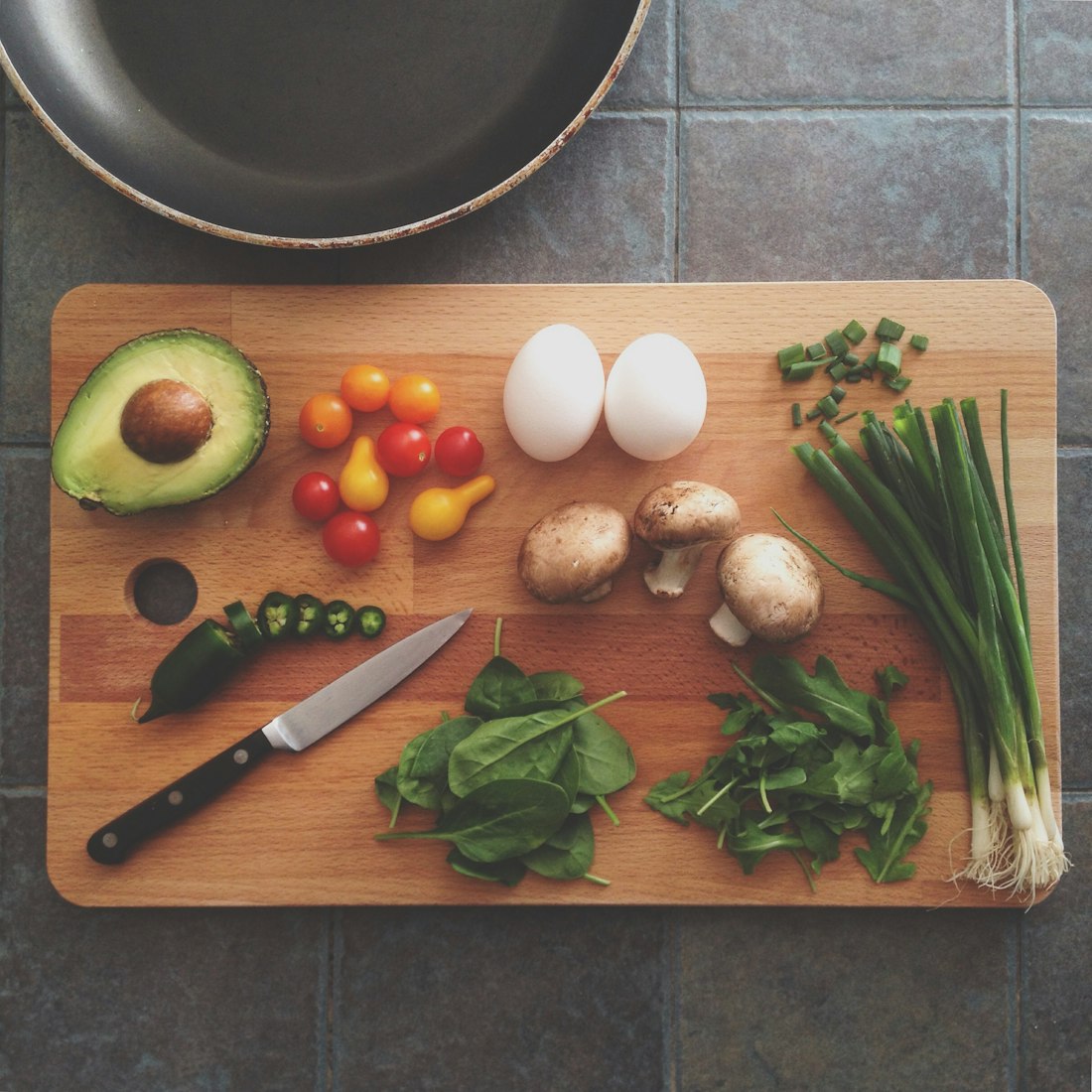 Fresh vegetables and herbs